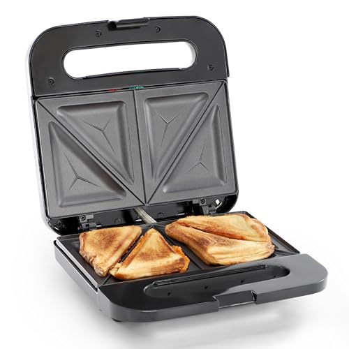 MegaChef Electric Non-Stick Aluminum Panini Press Sandwich Maker Grill, Compact Design, Panini Maker, Sandwich Grill, Countertop Grill Griddle (Triangle Plate) - color: Triangle Plate