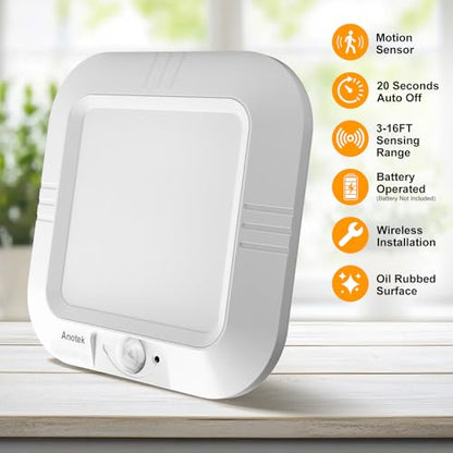 Battery Operated Ceiling Light, Motion Sensor Light Indoor - color: 6000K