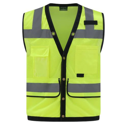 Safety Vest, High Visibility Reflective Vest for Outdoor Work - size: 4X-Large