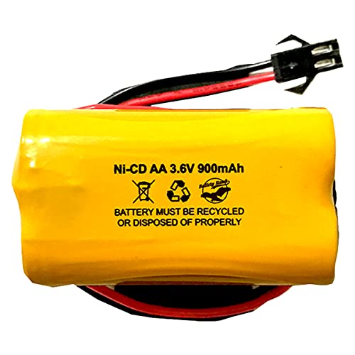 ELB B001 ELBB001 ELB-B001 AA900MAH 3.6v 900mAh Exit Sign Emergency Light NiCad Battery ANIC1566 0253799 (1 Pack, 1, Count) - size: 1 Pack