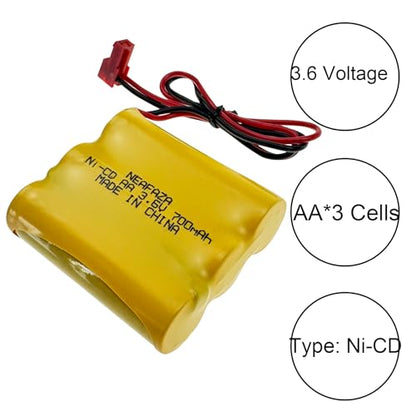SL026148 SL-026148 Ni-CD 3.6v 700mAh Exit Sign Battery Pack Replacement Compatible with Sure-Lites 026-148 026148 SL-026-148 Emergency Light (1 Pack) - size: 1 Pack