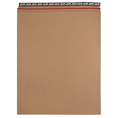 JAM PAPER Stay-Flat Photo Mailer Envelopes with Peel & Seal Closure - 17 x 21 - Brown Kraft - Sold Individually - color: Sold Individually, size: 17" x 21"