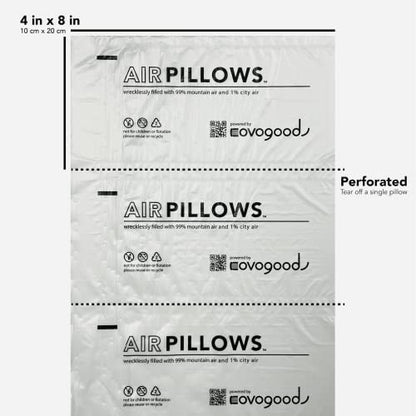 AirPillows™ 150 Count Premium Prefilled Air Pillow Bubbles for Package Shipping | 3 Cu Ft, 22 Gal, 4x8-In Ea | like Packing Peanuts Foam Paper | Strong Nylon Void Fill Cushion Protection by Covogoods