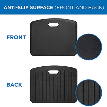 Mount-It! Anti Fatigue Floor Mat, 18x22, Black - color: Black