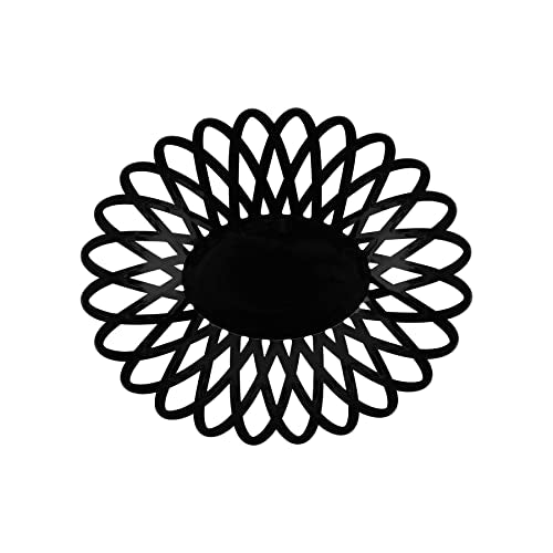 G.E.T. 10" x 8 1/4" Black Oval Plastic Serving Basket (Set of 12) - color: Black, size: 10" x 8.25", style: Set of 12