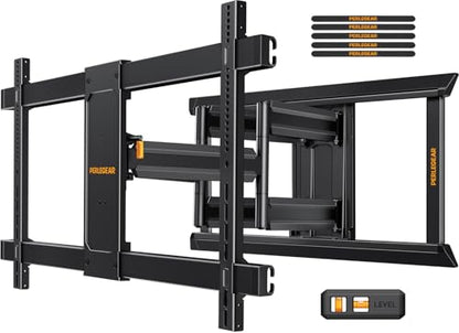 Perlegear Full Motion TV Mount for 55–120 inch TVs up to 225 lbs - size: Fits 55-120" TVs / Max 24" Wood Stud