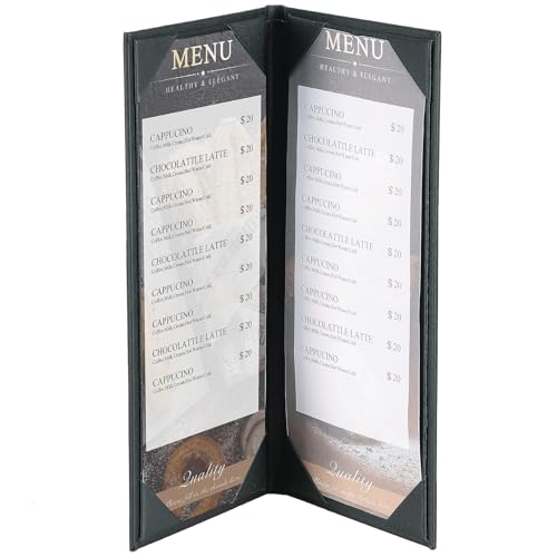 1 Pack 2 View Menu Holder Menu Covers 4.25" x 11" - size: 2 View