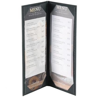 1 Pack 2 View Menu Holder Menu Covers 4.25" x 11" - size: 2 View