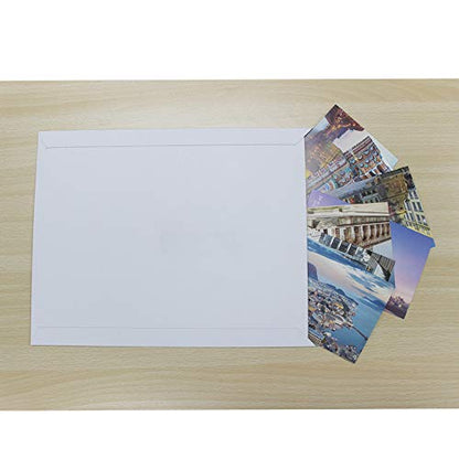 zmybcpack 200 Pack 9X12 inch Self Seal Photo Document Mailers Stay Flat White Cardboard Envelopes White Photography Mailersfor CD, Photos, Document - color: White, size: 9x12" (200 pack)