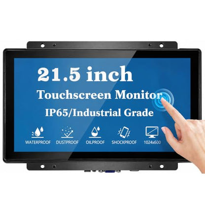 21.5 Inch 10 Points Open Frame Touch Monitor 1920x1080 VESA+Panel Mount for Kiosk Automation POS Vending 7x24h Work - size: 21.5