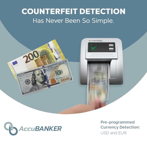 AccuBANKER D480 Fake Finder Counterfeit Detector, USD EUR - style: Advanced Unit