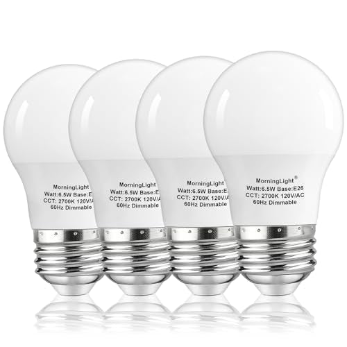 A15 Ceiling Fan Light Bulbs 60Watt, Dimmable, 2700K Warm White, 4-Pack - color: 2700k Warm White