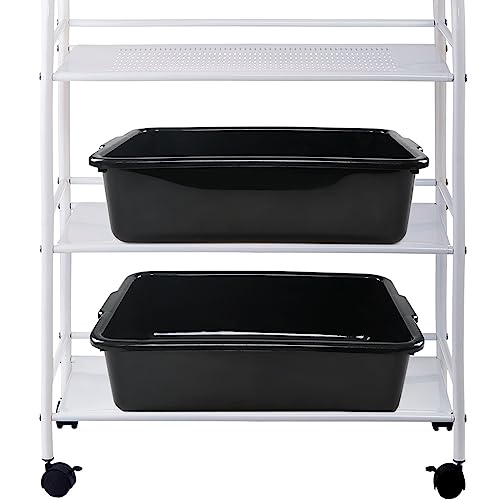 13 Liters Commercial Bus Tub, 4 Packs Bus Tubs Box/Wash Basin Tub - size: 13 L