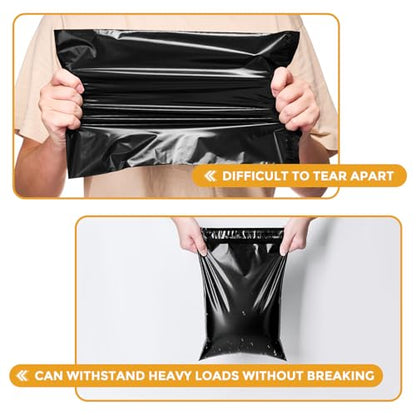 Metronic Poly Mailers 10x13 1000 Pack, Self-Seal Shipping Bags for Clothing - color: Black, size: 10x13 1000PC