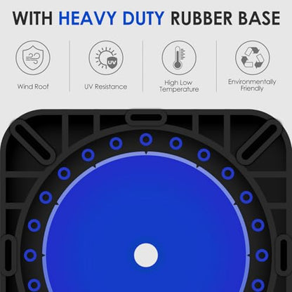 6 Pack 36" Large PVC Traffic Cones with Heavy-Duty Black Base – Durable, Weatherproof Safety Cones for Garage, Parking Lot & Road Construction Use (6, Blue, 36" Extra Large) - color: Blue, size: 36" Extra Large