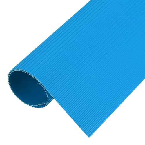 MECCANIXITY Corrugated Paper Sheets 5pcs 12x8inch Lake Blue - color: Lake Blue, size: 12inch x 8inch