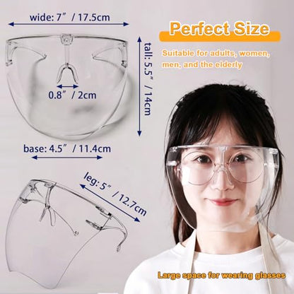 Face Shield Mask, Full Face Clear Mask for Nail Techs