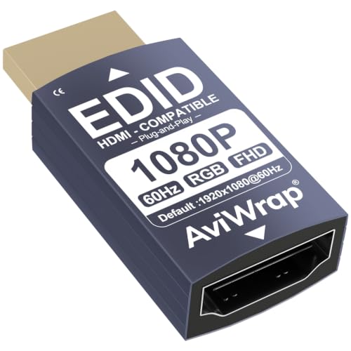 HDMI Passthrough EDID Emulator,1080p@60Hz Adapter - color: 1080P/60Hz, size: 1pack