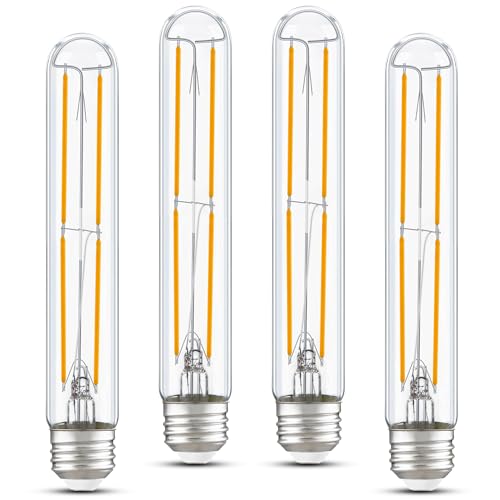 Tube Light Bulbs 7.3 Inch E26 T10 LED Bulb 6W,2700K Solf White 600LM - color: Warm White 2700k, size: 7.3 Inch-4 Count