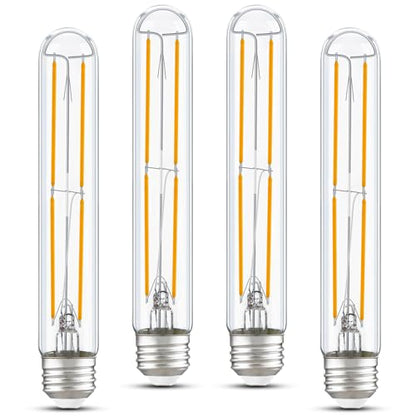 Tube Light Bulbs 7.3 Inch E26 T10 LED Bulb 6W,2700K Solf White 600LM - color: Warm White 2700k, size: 7.3 Inch-4 Count