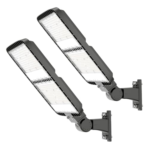 300W LED Parking Lot Light: 36000LM, 120LM/W 5000K Arm Mount 2Pack - size: 300W 2PACK
