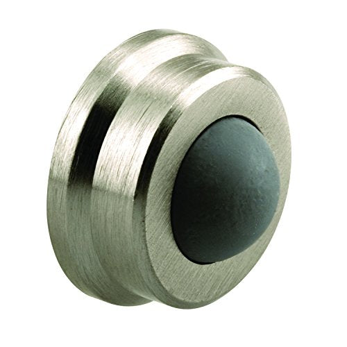 Prime-Line J 4844 Door Stop, Wall Mount, 1 In., Satin Nickel (Single Pack) - color: Satin Nickel, size: Pack of 1