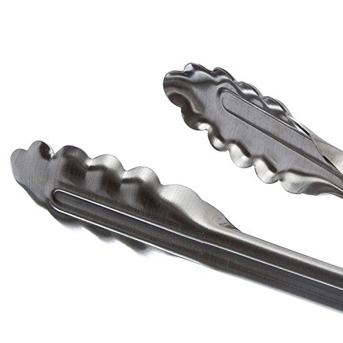 Edlund - 9 inch heavy duty stainless steel restaurant tongs with Lock - 4409 HDL - 2 pack - size: 9 Inch