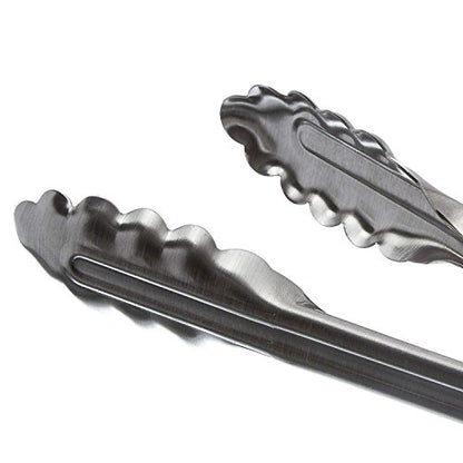 Edlund - 9 inch heavy duty stainless steel restaurant tongs with Lock - 4409 HDL - 2 pack - size: 9 Inch