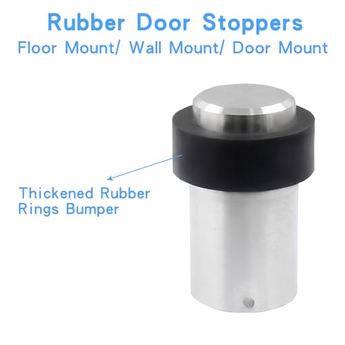 Luomorgo Floor Door Stop, 2-3/8" Height Door Stoppers, 1 Pack