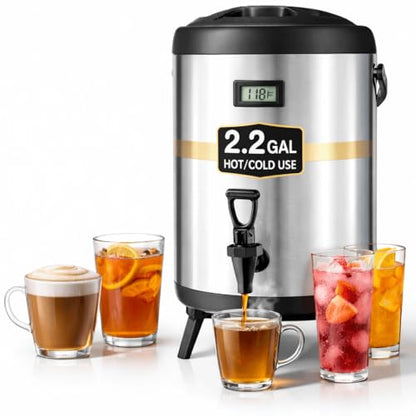 2.2 Gallon Insulated Beverage Dispenser with Spigot - size: 2.2 Gallons
