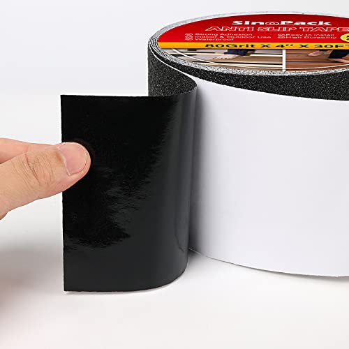 Anti Slip Tape with Glow in The Dark 4Inch x 30FT Waterproof No Skid Tape Roll, Best Grip with Non Slip Tape for Slippery Surfaces - color: Glow in The Dark