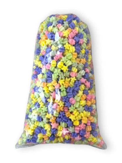 FunPak Plant Based Biodegradable Packing Peanuts 1.5 cu ft Bag Compostable (Rainbow Stars) - color: Rainbow Stars