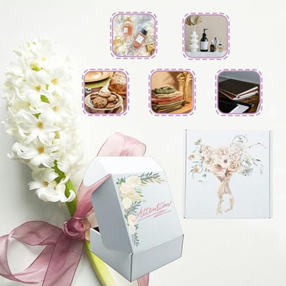 8x8x3 inch White Shipping Boxes 25Pack,Craft Gift Boxes,Bulk of Mailers - size: 8''x8''x3''