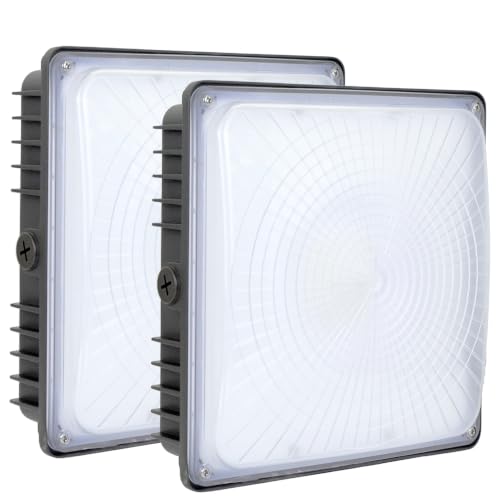 WYZM 2 Pack 70W LED Canopy Lights UL Listed 8400LM 5000K