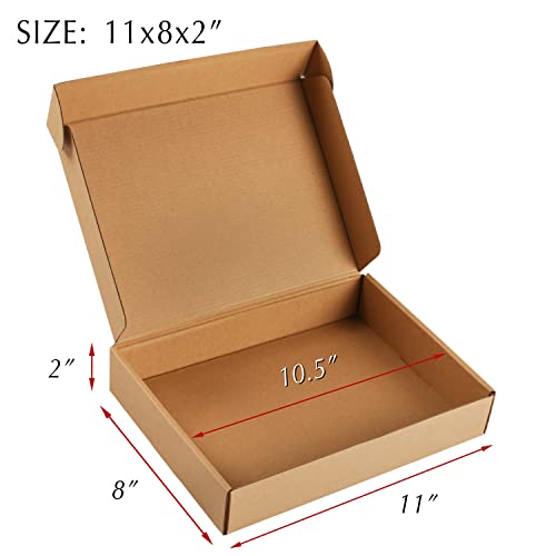 11x8x2 Brown Cardboard Corrugated Boxes 30 Pack, Shipping Boxes for Small Business Mailing Boxes, Mailer Packaging Boxes - color: Brown, size: 11 x 8 x 2