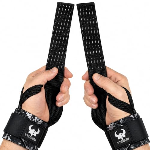 2-in-1 Heavy Duty Lifting Straps and Wrist Wraps, 18 Inch Non-Slip Grip