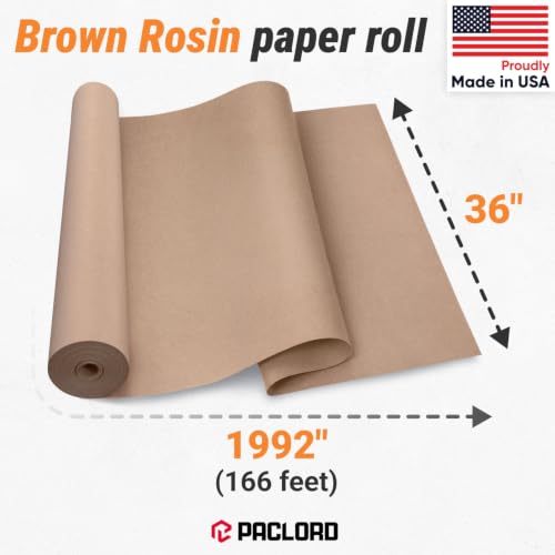 Floor Protection Natural Brown Rosin Paper 36" x 166 ft, Pack of 4 - style: 1992 sq ft (36" Pack of 4 Rolls)