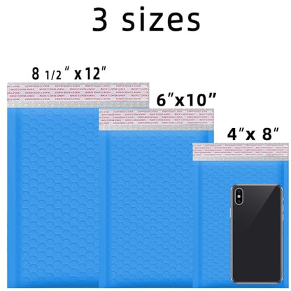 25 50 100 200 500 1000 Pieces, 6x10 inch, Self Seal Waterproof Mailing Envelopes, Poly Bubble Mailers Shipping Bags, Bubble Padded Envelopes, Bulk Color #0 (Light Blue, Usable 6 * 9 inch, 100 Pcs) - color: Light Blue, size: Light Blue, 6x9 inch, 100 Piece