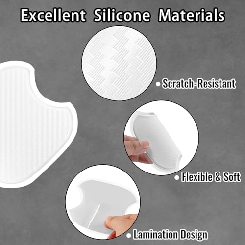 Automotive Door Handle Paint Scratch Protective Film(L) - color: White, size: L