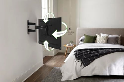 SANUS Premium Full Motion TV WALL Mount for 32-55 TVS - Black