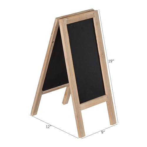 Vintiquewise 19-inch Wooden A-Frame Chalkboard Sign Double-Sided Menu Board Easel for Restaurant Cafe Bar Coffee Shop Bakery Wedding Party Home Business Kitchen Countertop & Tabletop Display, Large - size: Large