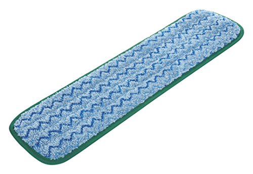 Rubbermaid Commercial Products HYGEN Microfiber Wet Mop Head Pad Green 18in - style: Replacement