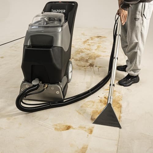 Commercial 4-in-1 Steam Carpet Cleaner Extractor – Cold Water, 18.5" Cleaning Path, 10.5/8 Gallon Tanks, with Upholstery & Wand Tool, Ideal for Large Areas & Professional Use