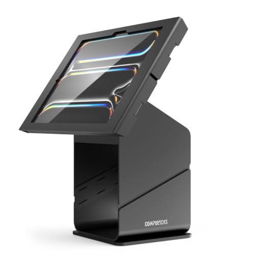 Compulocks iPad Pro M4/M5 13", Apex Enclosure Tablet Printer Kiosk - Black - size: iPad Pro M5