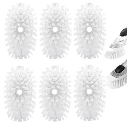 6 Pack Dish Brush Refills for OXO/RIMAY Soap Dispensing Dish Brush - color: White-6pack