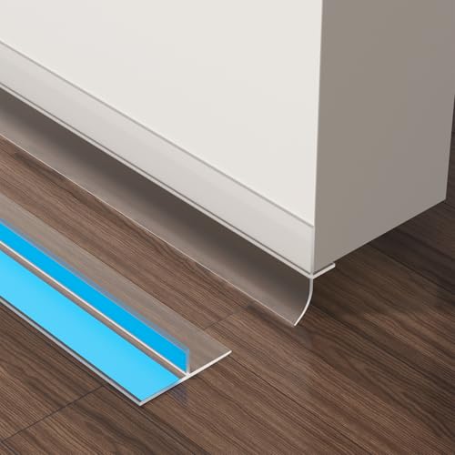 Door Seal Weather Stripping for Door Frame- 16.5' x 1.97" Clear - color: Clear, size: 1.97" W x 16.5'L x 0.6"T