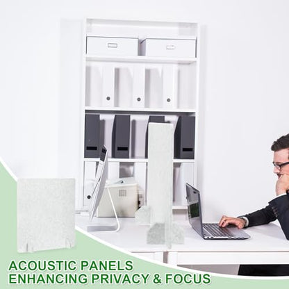 PATIKIL Desk Dividers 24" x 24",with 4Pcs Support Feet, Light Gray Style C - color: Light Gray Style C, size: 24" x 24"