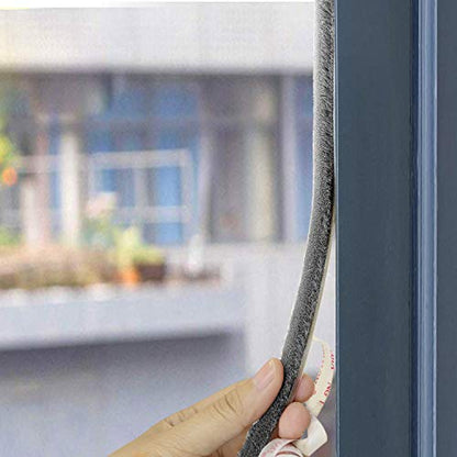 TORRAMI Brush Weather Stripping, 11/32 x 3/16 in, 16 ft, Gray - color: Gray, size: 11/32 inch x 3/16 inch x 16 ft