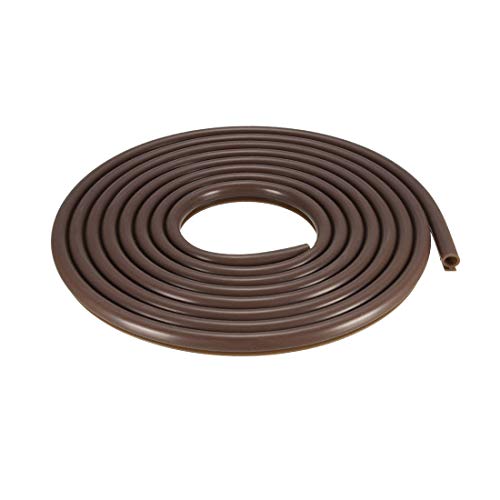 uxcell T-Slot Mount Window Weatherstrip Seal 7mm Bulb Bubble for 5mm Slot 5 Meters Long Coffee - color: Coffee, size: 5m