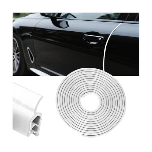 Osilly 33FT PVC U-Shaped Car Door Edge Guards, White - color: White, size: Style B-32FT